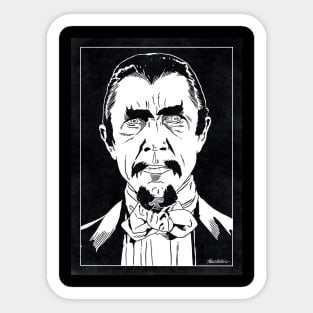 MURDER LEGENDRE - White Zombie (Black and White) Sticker